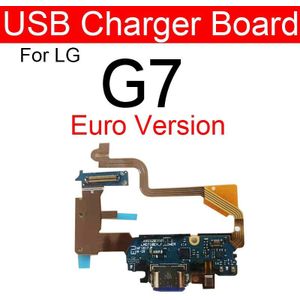Usb Charger Jack Board Met Microfoon Voor Lg G7 G710 Poort Opladen Connector Board Flex Kabel Vervangende Onderdelen