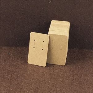 100 Pcs Ear Haken Oorbel Lange Oorbellen Stud Oorbellen Universele 4 Gat Earring Card Display Sieraden Kaarten 5.5*3.2 cm Mode