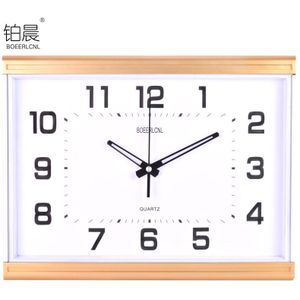 Grote Wandklok Stille Woonkamer Vierkante Slaapkamer Stille Klok Muur Horloge Quartz Klok Reloj De Pared Ideeën FZ244