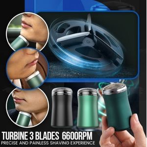 Pocket Size Wasbare Elektrische Scheermes Elektrische Scheerapparaat Oplaadbare Scheren Machine Voor Mannen Nat Droog Dual Gebruik Mini Baard Scheermes