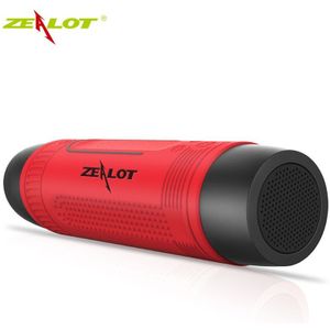 Ijveraar S1 Draadloze Bluetooth speaker Draagbare Outdoor Cyclus Subwoofer 4000 mAh Power Bank LED Torchlight Ondersteuning Micro SD/TF kaart