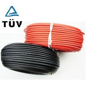 Allmejores Solar Pv Kabel Rood Blak Kabel Voor Zonnepaneel Systeem 1500 V 4mm2 /6mm2 (12/10AWG) tuv Ul Goedkeuring 10 M/Roll