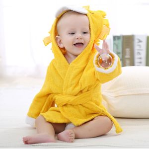 Baby Gewaad Voor 0-12 Maand Bron Baby Cartoon Gewaad Jongens Meisjes Comfortabele Badjas Home Wear Leuke Rompertjes