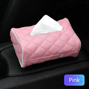 Auto Storge Zachte Pu Lederen Auto Tissue Box Rooster Kleine Servet Organizer Met Riem Auto Hoofdsteun Terug Tissue Dozen Auto styling