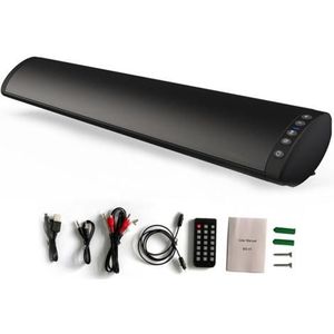 Bluetooth 5.0 Draadloze Speaker Tv Soundbar Tf Fm Radio Stereo Luidspreker Home Theater Muur Gemonteerde Geluid Bar Muziekspeler
