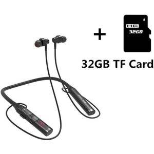 3 In 1 Bluetooth 5.0 Sport Draadloze Koptelefoon Nekband Magneet Hifi Stereo Headset Ondersteuning MP3 Speler Fm Radio Tf Card met Mic