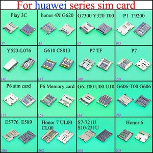 sim auto reader houder voor huawei lade slot socket connector G6-T00 U00 U10 G606-T00 G606 E5776 E589 voor Honor 7 UL00 S7-721U