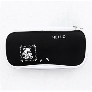 Creatieve Zwart Wit Leuke Kawaii Dieren Etui PU Grote Capaciteit School kantoorbenodigdheden Briefpapier Studenten zebra Pen Box