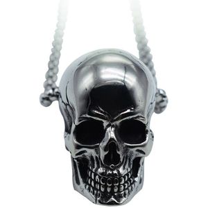 Rvs Skeletschedel Chain Kettingen voor Mannen Gothic Punk