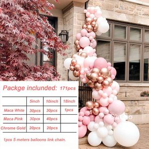 Ohoho Macaron Pastel Roze Ballon Boog Kit Verjaardag Decoratie Anniversaire Baby Shower Wedding Party Globos Achtergrond Muur