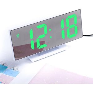 Led Mirror Digitale Wekker Elektronische Horloge Tafel Desktop Wekkers Multifunctionele Snooze Night Grote Led Display