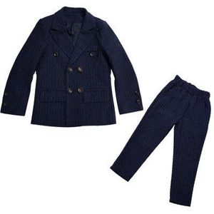 Jongens Pakken Lente Herfst Stijl Kinderen Kids Bruiloft Kleding 2 Stuks Sets Blauw Mode Outfits