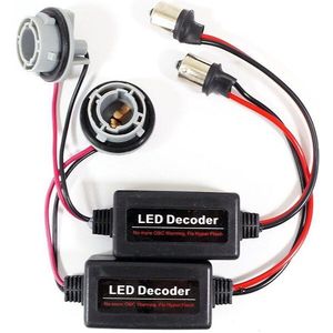 2 Stuks Auto Led Decoder 1156(BA15S) Waarschuwing Fout Canceller Richtingaanwijzer