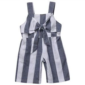 Baby Baby Peuter Kids Meisjes Zomer Mouwloze Gestreepte Jumpsuit Kleren Sunsuit Outfits Playsuit