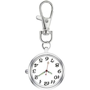 Verpleegkundige Quartz Borst Zakhorloge Sleutelhanger Ronde Dial Draagbare Hanger Voor Vrouwen Mannen H9