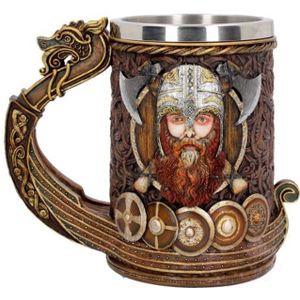 Viking Piraat Schedel Mok Gourde Middeleeuwse Tankard Bier Mokken 3D Rvs Koffie Kopjes En Mokken Drinkware Beste Kreeg Fans