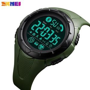 Digitale Heren Horloge Skmei Waterdichte Fitness Sport Bluetooth Smartwatch Hartslag Klok Voor Man Vrouw Reloj Hombre