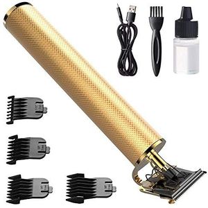 Mannen Trimmer Tondeuse, Usb Cordless, Nul Detail Baard Scheermes Kapsel Kit, waterdichte Titanium En Keramische Messen