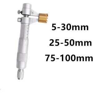 5-30Mm 25-50Mm 75-100Mm Rvs Interne Meten Micrometer Schuifmaat Gauge micrometer Binnenkant Gereedschap Micrometers