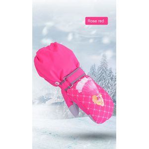 Kinderen Jongens/Meisjes Sneeuwscooter Winter Warme Ski Handschoenen Sport Waterdicht Winddicht Sneeuw Mitten Verstelbare Ski Strap Skiën Handschoenen