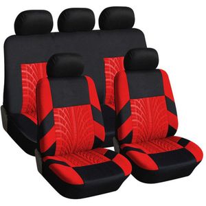 4 kleur Track Detail Stijl Auto Stoelhoezen Set Polyester Stof Universele Fits Meest Cars Covers Car Seat Protector