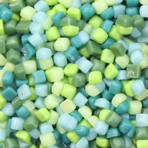100 gram/620 stks, 4.8mm Mini Vierkante vorm Recycle Glas Mozaïek tesserae, losse Mozaïek Art Hobby ambachtelijke materiaal, DIY accessoires