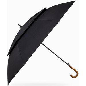 Parachase Grote Paraplu Mannen Winddicht 135 Cm Dubbele Laag Golf Paraplu Regen 8K Ultra-Grote Paraguas Houten Handvat paraplu