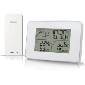 Weerstation Forecast Temperatuur Vochtigheid Draadloze Outdoor Sensor Alarm En Digitale Klok