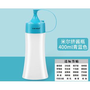 400Ml Knijpfles Commerciële Wees-Mouthed Saus Tomaat Salade Honing Container