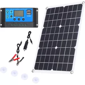 10W Zonnepaneel Voor Ring Camera – IP65 Waterdicht, 3 Meter Kabel, Geschikt Voor Spotlight & Stick Up Cam