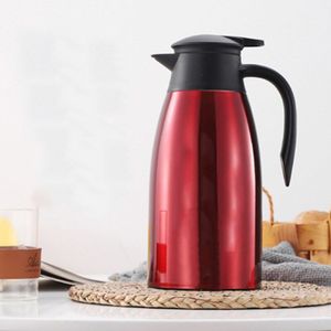 2L Dubbele Rvs Koffie Pot Voor Geïsoleerde Pot Koffie Potten Thermische Karaf Isolatie Jug Fles