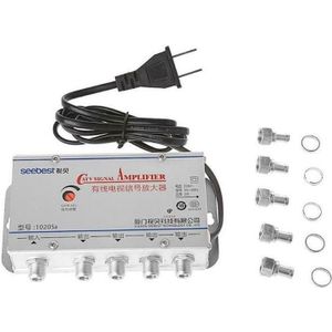 Catv Vcr Tv Antenne Signaal Versterker 4 Manier Booster Splitter 20DB Freq 45-860Mhz