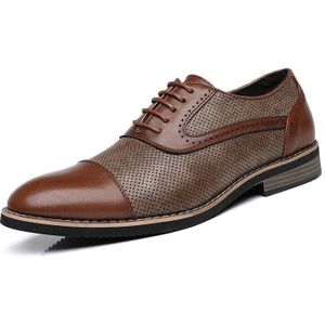 Mannen Casual Schoenen voor Mannen Winter Business Oxford Schoenen Mannen Kleding Schoenen Lace Up Rijden Schoenen Elegante Klassieke bruin