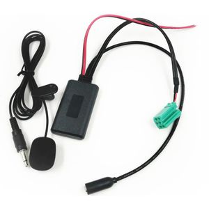 Biurlink 150Cm Microfoon Autoradio Updatelist Radio Bluetooth 5.0 Aux Adapter Mini Iso 6Pin Voor Renault Update Lijst Cd wisselaar