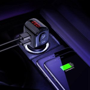 Auto Fm-zender Bluetooth 5.0 Auto MP3 Player Wireless Handsfree Dual Usb Snel Opladen Adapter
