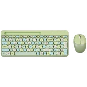 Mofii 2.4G Draadloze Toetsenbord Muis Combo Toetsenbord En Muis Delen Een Ontvanger Usb Interface 110Key Slot Toetsenbord Muis