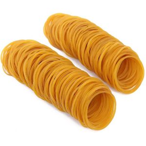 100/200Pcs Elastiekjes Kantoor Rubber Ring Sterke Elastische Bands Briefpapier Houder Band Algemene Natuurlijke Ring voor Sch