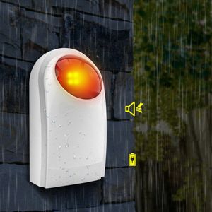 433Mhz Draadloze Licht Flash Strobe Outdoor Solar Waterdichte Sirene Voor Thuis Inbreker Wifi Gsm Alarmsysteem