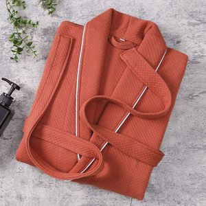 Winter Badjas Lueury Mannen Casual Handdoek Fleece Flanel Nachtkleding Warm Paar Homewear Flanel Riem Pyjama Kimono Badjas Gown