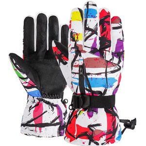 Snowboard Handschoenen Touch Screen Fleece Winter Warm Professionele Ski Handschoenen Ultralight Waterdichte Motorfiets Thermische Sneeuw Handschoenen