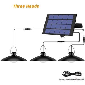 4 Heads Solar Hanglamp Led Buiten Indoor Kroonluchter Solar Lamp Warm Wit Tuin Verlichting Voor Thuis Binnenplaats Decoratie