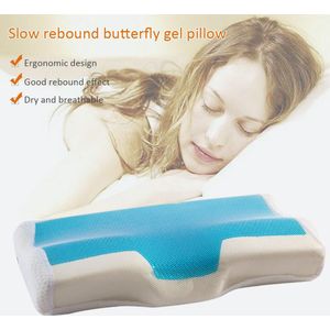 1 Pcs Memory Foam Kussen Nek Bescherming Slaap Kussen Zomer Ijs-cool Anti-snurken Kussen met Kussensloop Voor thuis Beddengoed