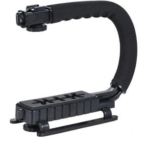 C Vormige Houder Grip Video Handheld Stabilizer voor DSLR Nikon Canon Sony Camera en Licht Draagbare SLR Steadicam voor Gopro