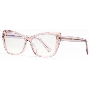 47315 Cat Eye Plastic Titanium Anti Blauw Brilmonturen Mannen Vrouwen Optische Mode Computer Bril UV400