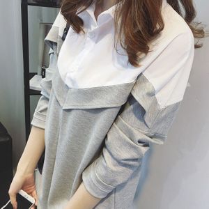 Zwangere Vrouwen Lente Mode Stijl Lange Mouwen Losse Turn-Down Kraag Katoenen Shirts Moederschap Casual Blouses