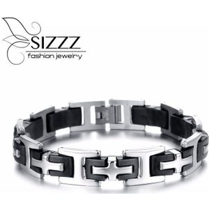 SIZZZ 21 cm Lange 12mm Brede rvs sieraden gemengde partij van wilde persoonlijkheid Armband & Bangles voor mannen
