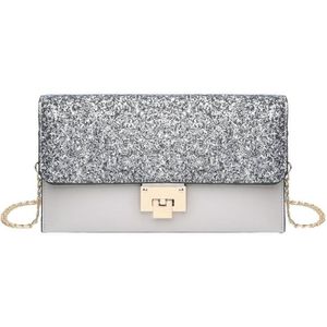 Roze Vrouwen Glitter Pailletten Envelop Avondtasje Handtas Partij Bridal Clutch Purse Grote Bruiloft Sac Pochette Femme