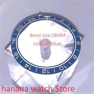 Bliger Gloednieuwe 38Mm Blauw Roterende Glas Digitale Bezel, geschikt Voor 40Mm Self-Winding Heren Horloges