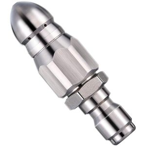 1/4 Inch 5000 Psi Riool Rioolreinigers Nozzle Druk Afvoer Rioolreinigers Slang Nozzle Voor 1/4 Hogedrukreiniger Quick Connector