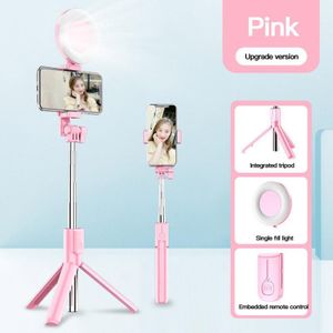 Wireless bluetooth Selfie Stick LED Ring light Extendable Handheld Monopod Live Tripod for iPhone IOS Android smartphones